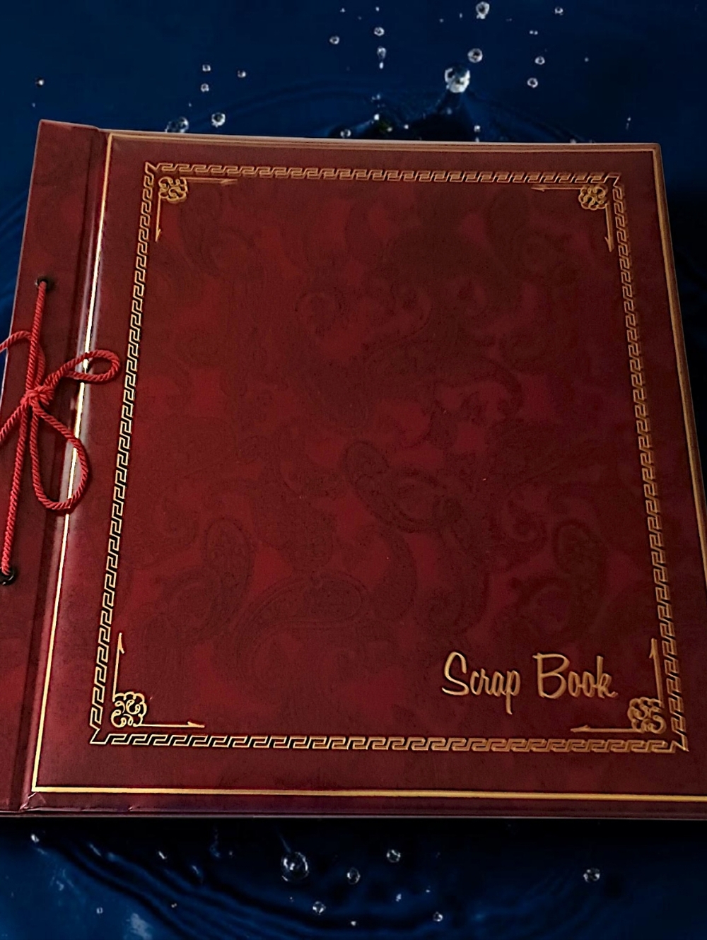 Vintage Springfield‎ Scrapbook Photo Mount Pages Burgundy USA Paisley Heirloom